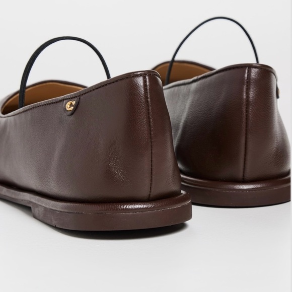 Coach Dark Brown Leather Flats - Picture 7 of 11